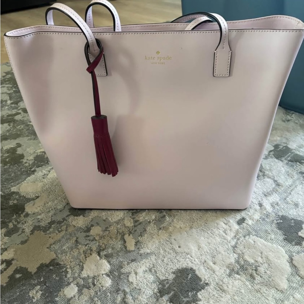 Kate Spade Pink Structured Leather Tote